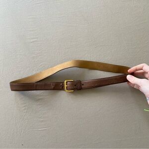 Vintage Prada Brown Leather Belt